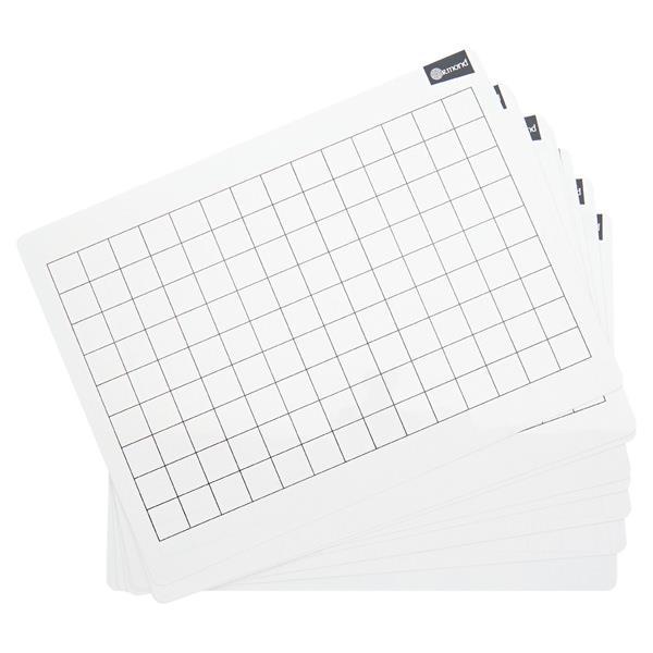 Ormond Dry Erase Boards Set Of 10 - 2cm Grid by Ormond on Schoolbooks.ie