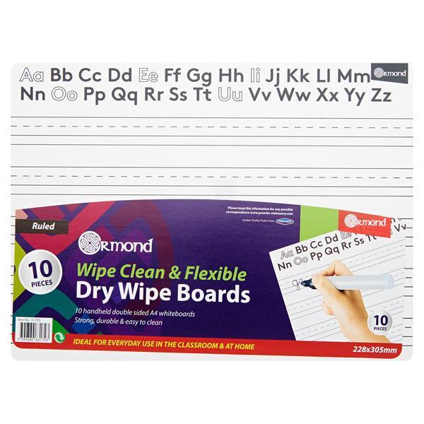 Ormond Dry Erase Boards Set Of 10 - Letter by Ormond on Schoolbooks.ie