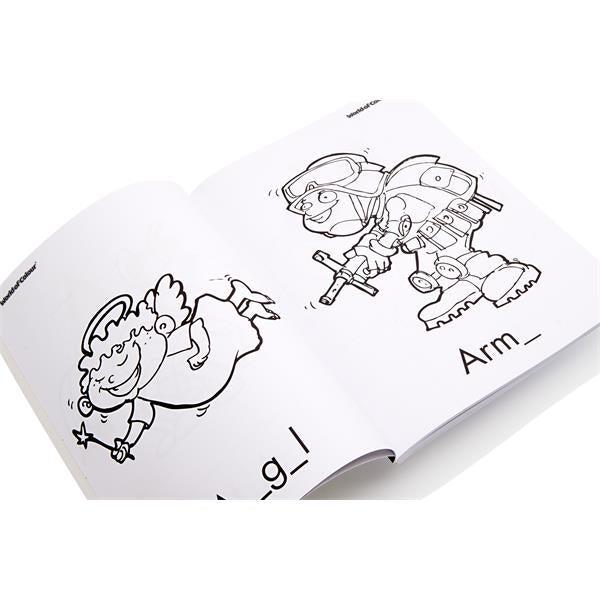 ■ A4 96 Page Perforated Colouring Book - Learning Letters by World of Colour on Schoolbooks.ie