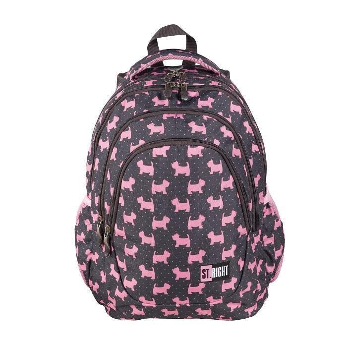 St.Right - Doggies - 4 Compartment Backpack by St.Right on Schoolbooks.ie