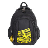 ■ St.Right - Caution - 4 Compartment Backpack by St.Right on Schoolbooks.ie
