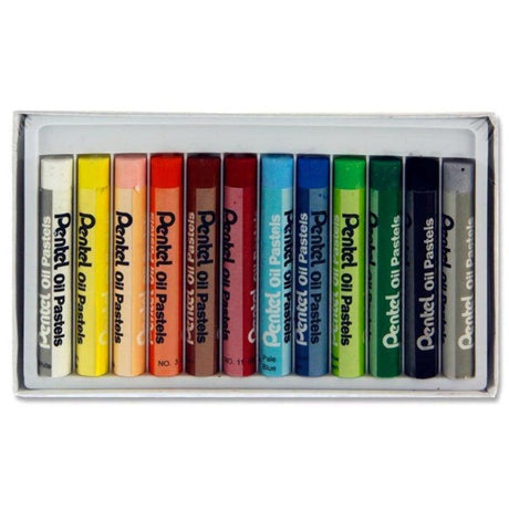 Pentel - Arts Box - 12 Oil Pastels by Pentel on Schoolbooks.ie