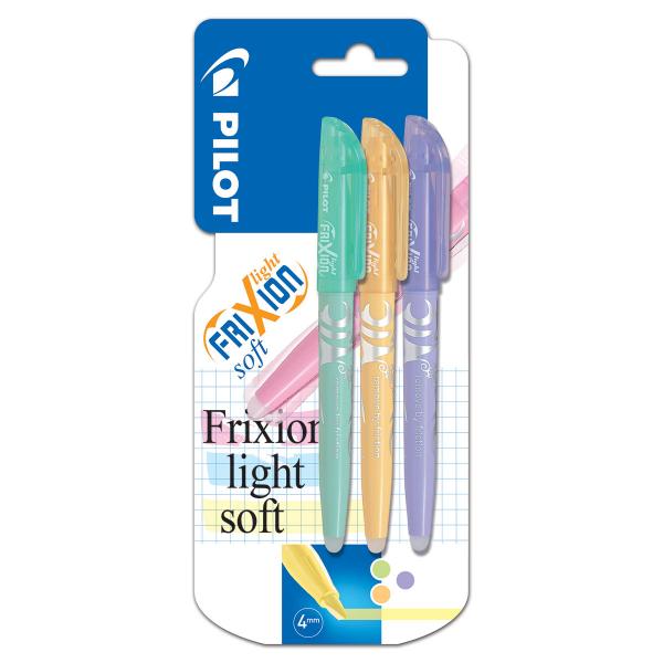 ■ Pilot FriXion - Light Soft Erasable Highlighter Triple Pack - Green / Orange / Purple by Pilot on Schoolbooks.ie