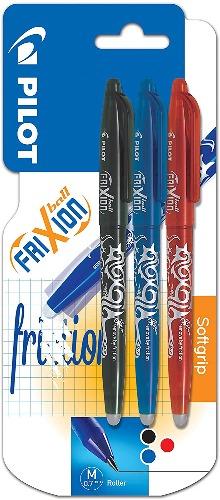 Pilot FriXion - Rollerball Pens - Assorted Ink - Pack of 3 by Pilot on Schoolbooks.ie