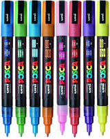 Posca PC - 3M Fine Bullet Tip - Wallet of 8 Standard Colours by Posca on Schoolbooks.ie