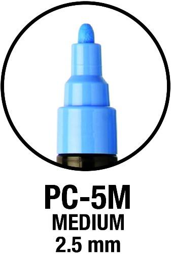 Posca PC - 5M Medium Bullet Tip - Wallet of 8 Pastel Colours by Posca on Schoolbooks.ie
