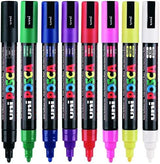 Posca PC - 5M Medium Bullet Tip - Wallet of 8 Standard Colours by Posca on Schoolbooks.ie