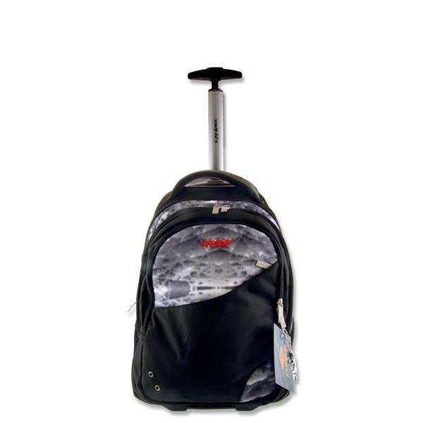 ■ Explore Trolley Backpack - Crystal & Black by Premier on Schoolbooks.ie