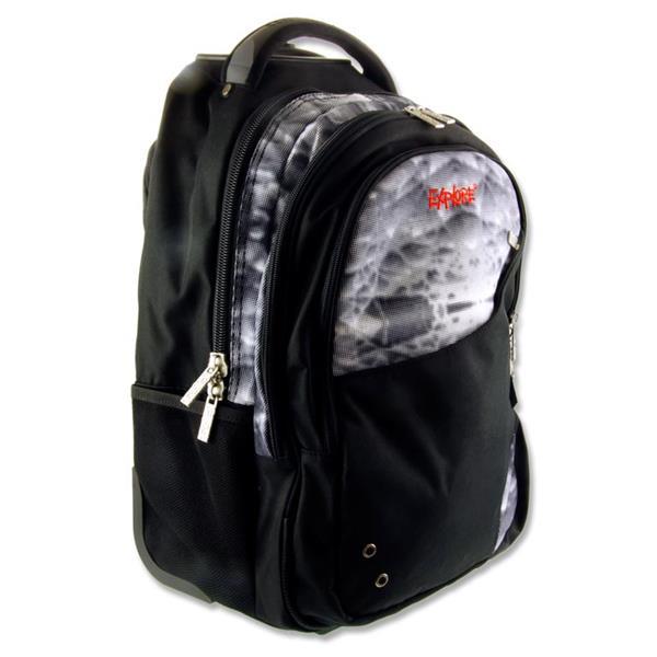 ■ Explore Trolley Backpack - Crystal & Black by Premier on Schoolbooks.ie