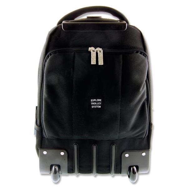 ■ Explore Trolley Backpack - Crystal & Black by Premier on Schoolbooks.ie