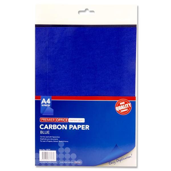 Pack of 10 - A4 Sheets of Carbon Paper - Blue by Premier Stationery on Schoolbooks.ie