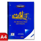 Premier A4 320pg Refill Pad - Side Bound by Premier on Schoolbooks.ie