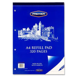 Premier A4 320pg Refill Pad - Top Bound by Premier on Schoolbooks.ie