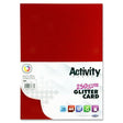 Premier Activity - A4 250gsm Glitter Card 10 Sheets - Red by Premier Activity on Schoolbooks.ie