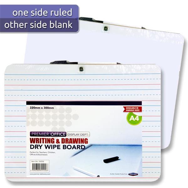 Premier Office A4 Writing and Drawing Whiteboard With Marker by Premier Stationery on Schoolbooks.ie