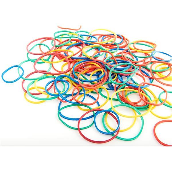 Premier Office Colourful Elastic Bands 30g by Premier Stationery on Schoolbooks.ie