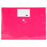 Premier Office Packet of 5 A4 Button Wallets - Bright by Premier Office on Schoolbooks.ie