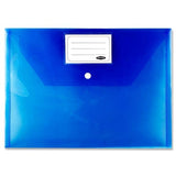 Premier Office Packet of 5 A4 Button Wallets - Coloured by Premier Office on Schoolbooks.ie