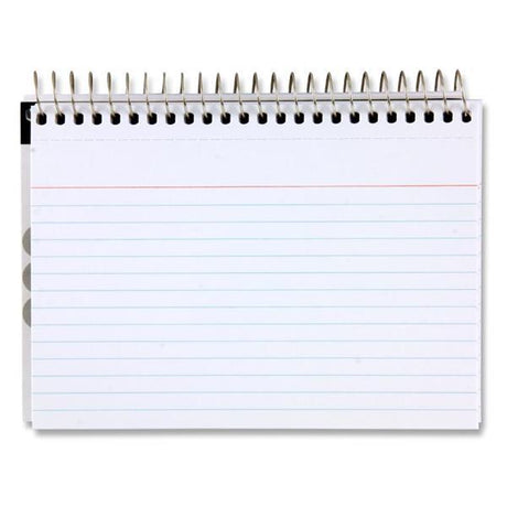 Premier Office Packet of 50 6" x 4" Spiral Ruled Index Cards - White by Premier Office on Schoolbooks.ie