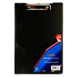 Premier Universal Pvc Double Foldover Clipboard - Black by Premier on Schoolbooks.ie