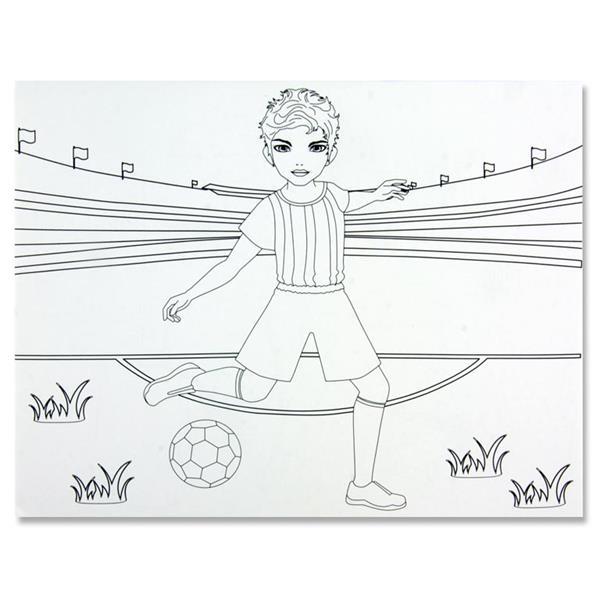 Super Style 40 Page Colouring Book - Sports and More by Premier Stationery on Schoolbooks.ie