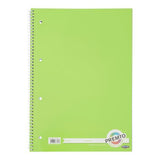 Premto A4 160 page Spiral Notebook - Caterpillar Green by Premto on Schoolbooks.ie