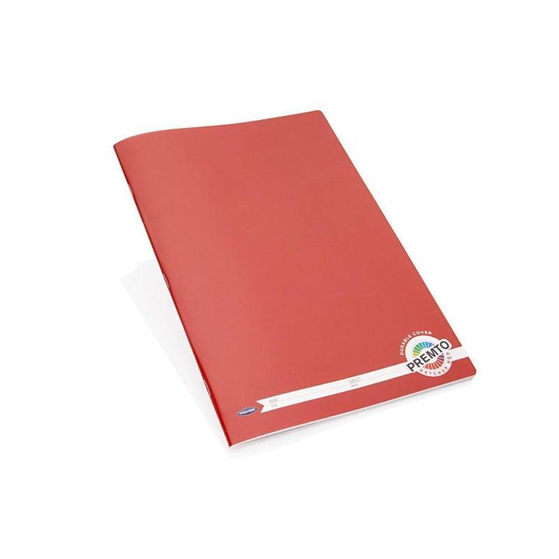 Premto A4 Durable Cover 120 page Manuscript Book - Ketchup Red by Premto on Schoolbooks.ie