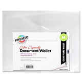 Premto A4 Extra Capacity Document Wallet - Clear Pearl by Premto on Schoolbooks.ie