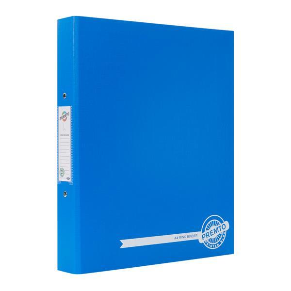 Premto A4 Ring Binder - Printer Blue by Premto on Schoolbooks.ie