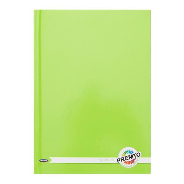 Premto - A5 160 Page Hardcover Notebook - Caterpillar Green by Premto on Schoolbooks.ie