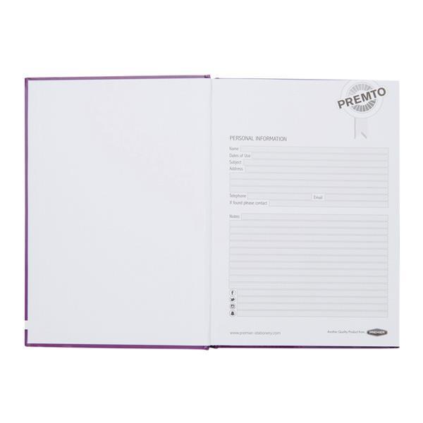 Premto - A5 160 Page Hardcover Notebook - Grape Juice by Premto on Schoolbooks.ie