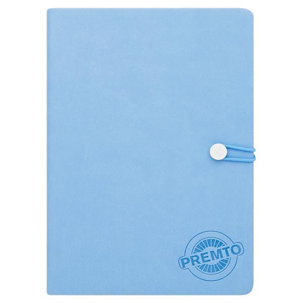 Premto - A5 192 Page Hardcover Pu Notebook With Elastic - Cornflower Blue by Premto on Schoolbooks.ie
