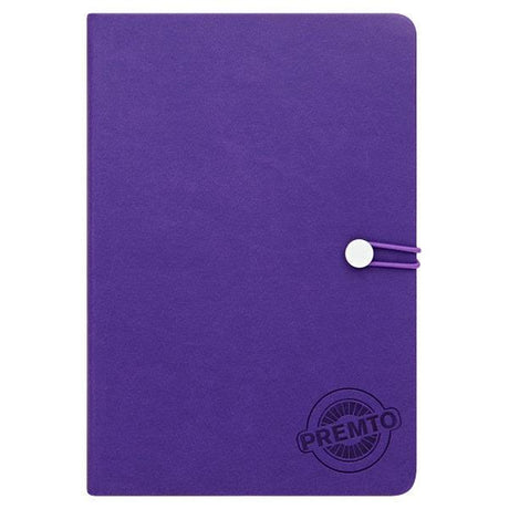Premto - A5 192 Page Hardcover Pu Notebook With Elastic - Grape Juice by Premto on Schoolbooks.ie