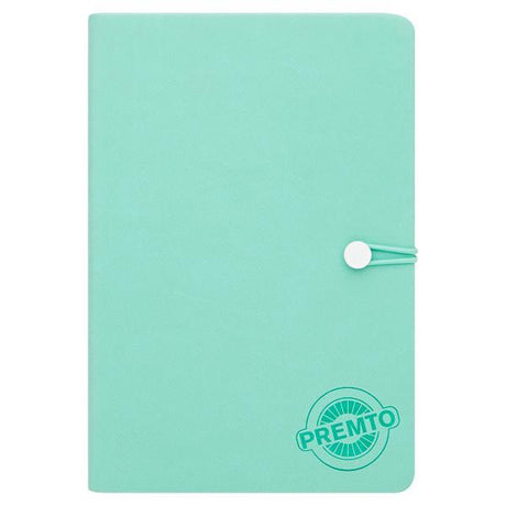 ■ Premto - A5 192 Page Hardcover Pu Notebook With Elastic - Mint Magic by Premto on Schoolbooks.ie