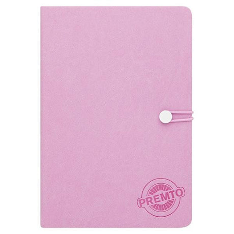 Premto - A5 192 Page Hardcover Pu Notebook With Elastic - Wild Orchid by Premto on Schoolbooks.ie