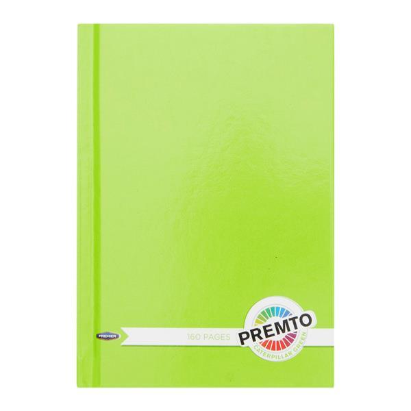 Premto - A6 160 Page Hardcover Notebook - Caterpillar Green by Premto on Schoolbooks.ie
