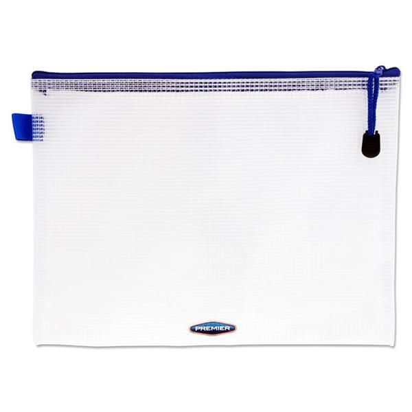 ■ Premto - B5 Extra Durable Expandable Mesh Wallet - Clear Pearl by Premto on Schoolbooks.ie