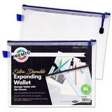 ■ Premto - B5 Extra Durable Expandable Mesh Wallet - Clear Pearl by Premto on Schoolbooks.ie