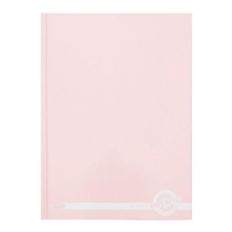 Premto - Pastel A4 160 Page Hardcover Notebook - Pink Sherbet by Premto on Schoolbooks.ie