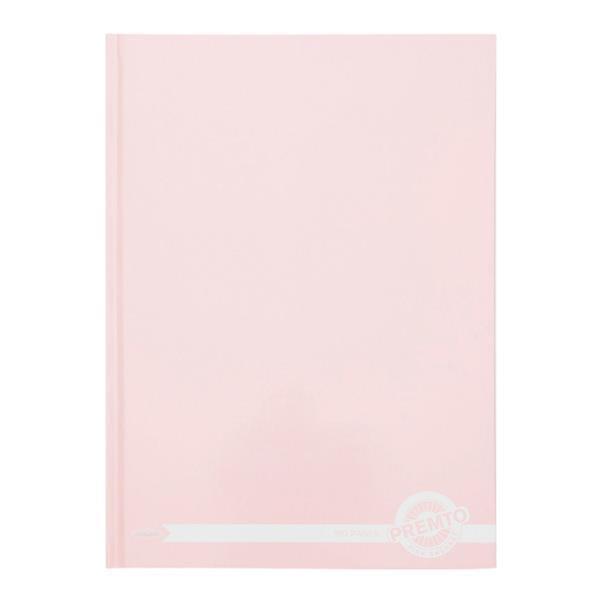 Premto - Pastel A4 160 Page Hardcover Notebook - Pink Sherbet by Premto on Schoolbooks.ie