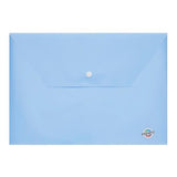 Premto Pastel A4 Button Wallet - Cornflower Blue by Premto on Schoolbooks.ie