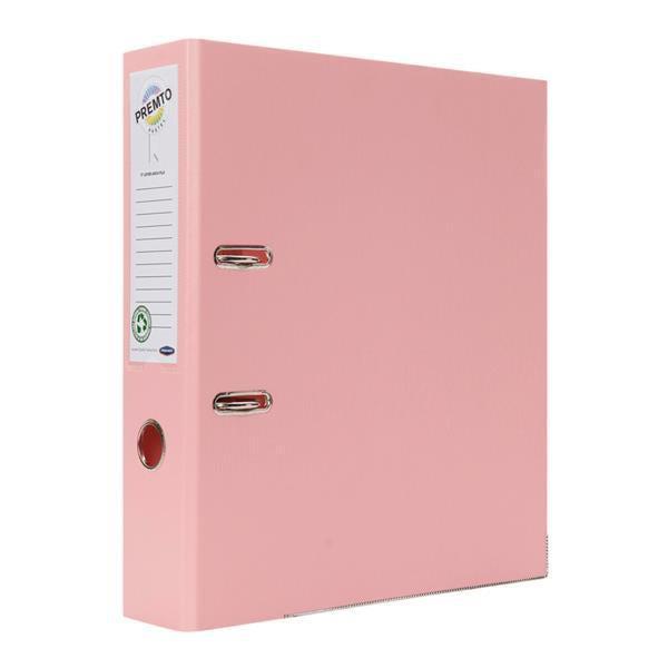 Premto Pastel A4 Lever Arch File - Pink Sherbet by Premto on Schoolbooks.ie