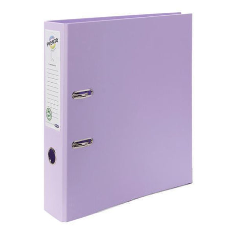 Premto Pastel A4 Lever Arch File - Wild Orchid by Premto on Schoolbooks.ie