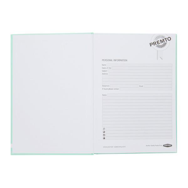 Premto - Pastel A5 160 Page Hardcover Notebook - Mint Magic by Premto on Schoolbooks.ie