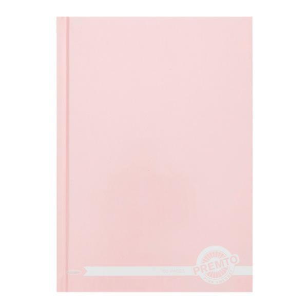 Premto - Pastel A5 160 Page Hardcover Notebook - Pink Sherbet by Premto on Schoolbooks.ie