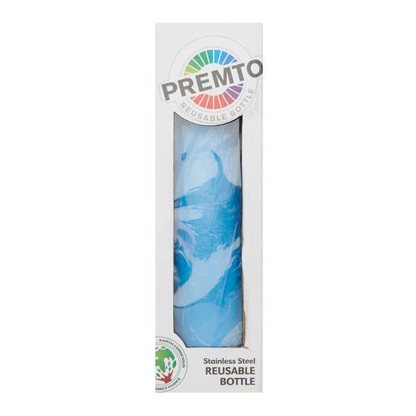 Premto - Stainless Steel Water Bottle 500ml - Printer Blue by Premto on Schoolbooks.ie