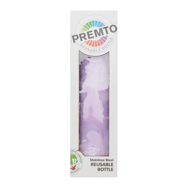 Premto - Stainless Steel Water Bottle 500ml - Wild Orchid by Premto on Schoolbooks.ie