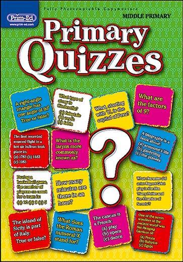 Primary Quizzes - Middle by Prim-Ed Publishing on Schoolbooks.ie