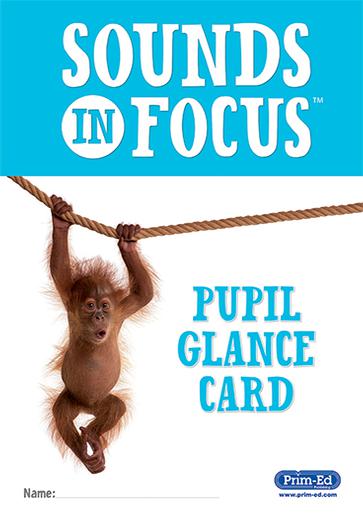 ■ Sounds in Focus - Pupil Glance Card by Prim-Ed Publishing on Schoolbooks.ie