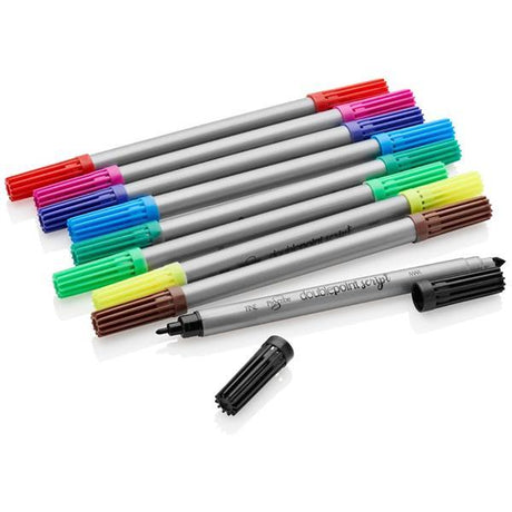 ProScribe - Pack of 12 Double Sided Thick / Thin Markers by ProScribe on Schoolbooks.ie